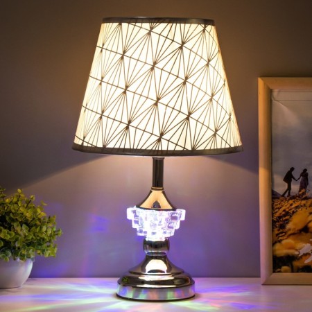 Lauren table lamp E27 40W chrome 24x24x42 cm Risalux-1