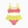 Separate swimsuit for a girl, pink/yellow color, height 98-104 cm