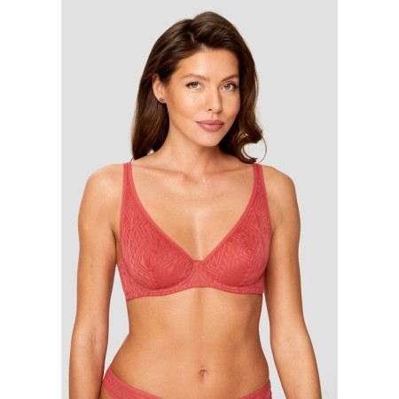 Women's bra, size 70C, Terracott color-1