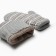 Mittens for the boy are double, gray with brown, size 12