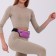 Lightning waist bag, reflective elements, lilac color