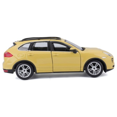 BBURAGO Porsche Cayenne Turbo, Die-Cast, 1:24, opening doors, yellow color.-7
