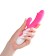 Vibrator - "wow" rabbit, clitoris stimulator and dots G, IP67, pink