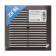 Ventilation grate Zein Lux l155kr, 155 x 155 mm, with a grid, inexhaustible, brown