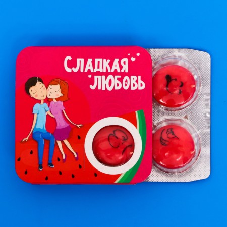 Chewing gum "Sweet Love" strawberries, 14 g