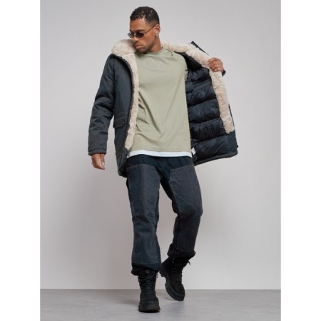 Winter male park, size 54, dark gray color-13