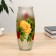 Vase Rose on matte glass, D-7cm 10x23 cm