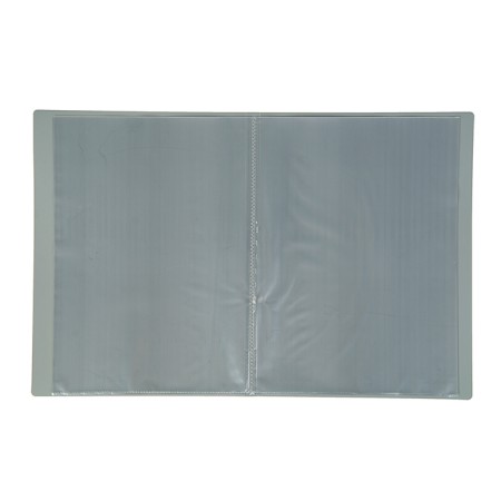Folder with 20 A4 inserts, 500 μm, calligrata, texture "sand", gray-1