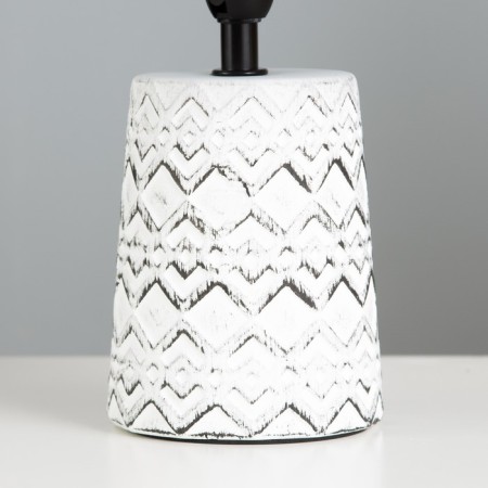 Label table lamp E14 40W Black and White 19x19x30 cm Risalux-3