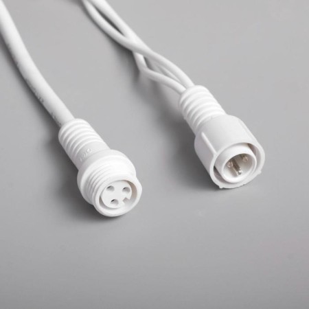 Garland "Curtain" 2 × 3 m, IP65, UMS, white thread rubber, 600 LED, white glow, 220 V-3