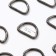 Semi -ring for bags, d = 15 mm, thickness - 2 mm, black nickel color