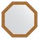 Mirror in the baguette frame, a gold aqueduct of 61 mm, 70.4x70.4 cm