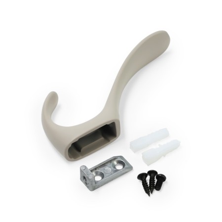 Furniture hook CAPPIO Heel Light, two -rod, lunar gray color-5