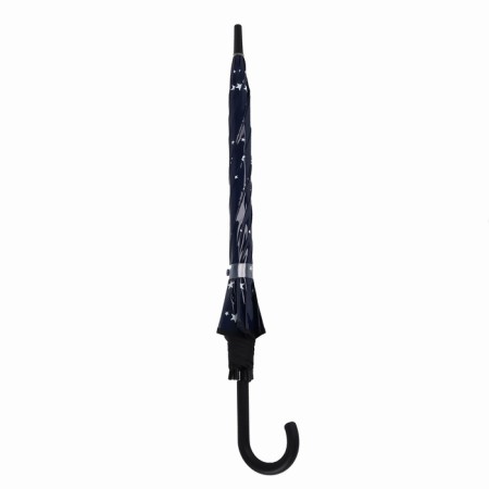 Umbrella - semi -automatic cane "stars", 8 spokes, r = 54 cm, the color is dark - blue-8