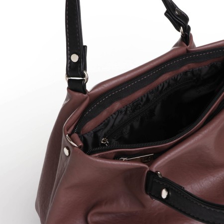 Bag Female, average size, brown color-5