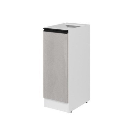 Floor cabinet with 1 door suite, 300x450x820, white/light concrete/anthracite