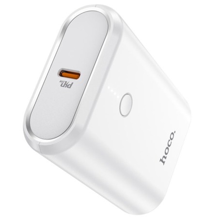 External battery Hoco Q3, 10,000 mAh, USB, USB-C, 3 A, PD 20W + Qc3.0, white-2