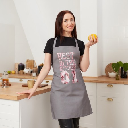 Apron Ethel Best in the Kitchen 60x70 cm, 100% cotton, reps 210 g/m2