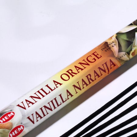 Incense hem "Vanilla orange. Vanilla orange", 20 wands in packaging, hexagon-1