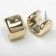 Earrings Plastic "Circle" Muse, Color Gold