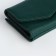 Women's wallet on the button, green color