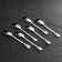 Set of spoons on the stand Magistro "Silver Swan", 6 pcs, silver color