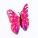 Magnet Plastic "Butterfly shines in the dark" 10 cm mix