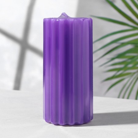 The candle-cylinder aromatic "relief. Mountain lavender", 5x10 cm-1