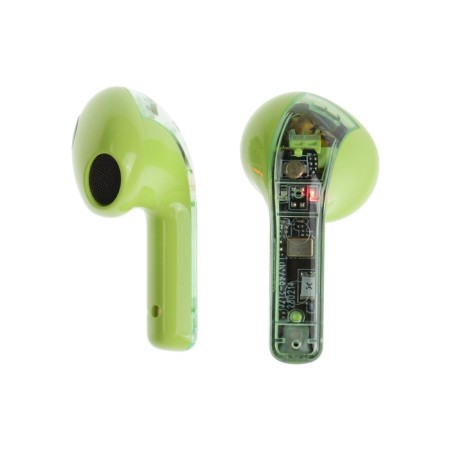 Wireless headphones R20, TWS, inserts, BT 5.3, 30/200 mAh, noise reduction, green-2