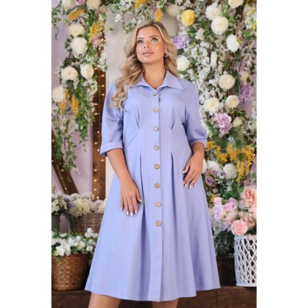 Women's dress, size 52, blue color-8