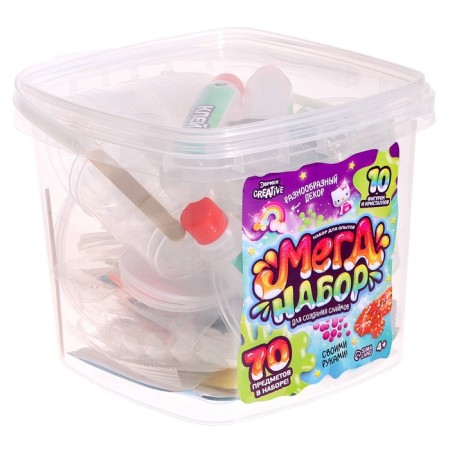 Set for experiments "Meganabar for creating slines", with your own hands, 10 figures and crystals-27