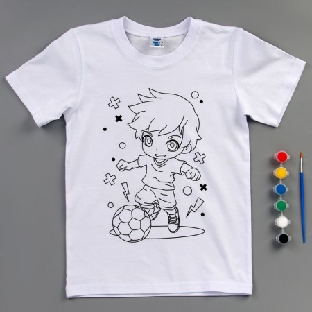 Set for creativity T-shirt-coloring "Football", size 134-140 cm-3