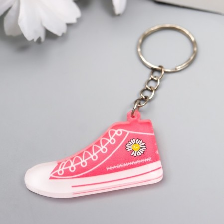 Acryl keychain "Colored sneaker with chamomile" mix 2.5x4.5 cm-2