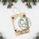 Wooden postcard "Merry Christmas and New Year!" deer 8.2 x 11.5