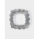 A set of cooking forms “Frame with ornament”, 4 pcs, chrome color