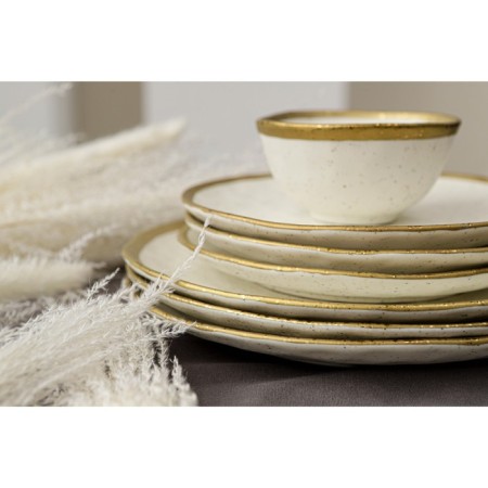 Porcelain dessert plate Magistro poursephona, d = 21 cm, beige color-6