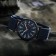 Men's watch, luminous, blue watches