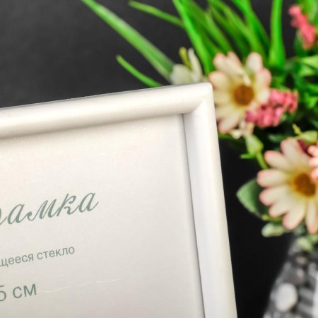 Photo frame plastic L-4 20x25 cm white (plastic screen)-4