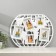 Photo frame plastic in 5 photos 10x10, 10x15 cm "Map" White 44x55 cm