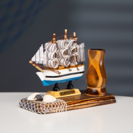 Set of desktop "ship" with a pencil 14*7*11cm-6