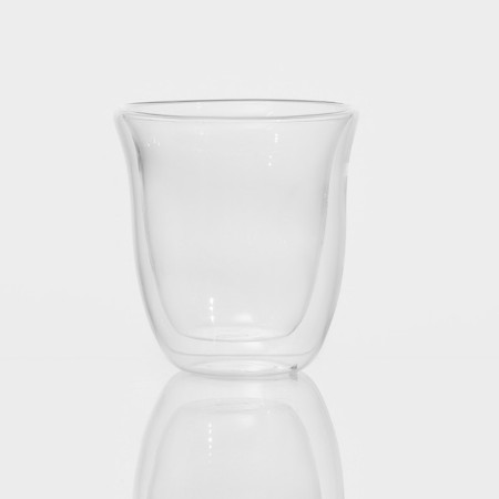 A glass glass with double walls "Paul. Wavy duo ", 200 ml-1