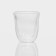 A glass glass with double walls "Paul. Wavy duo ", 200 ml