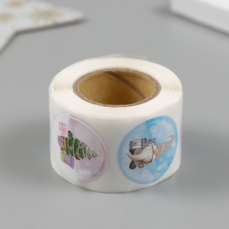 New Year Stick Paper "Magic Winter" d = 2.5 cm 252 pcs in the roll-2