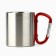 Tourist mug with carbine "Happiness in the mountains", 180 ml