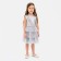 New Year. Children's dress with sequins KAFTAN, p. 36 (134-140), gray