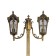 Sadovo-park lamp Feron PL109, IP44, E27, 60 W, 560x150X2020 mm, color black gold