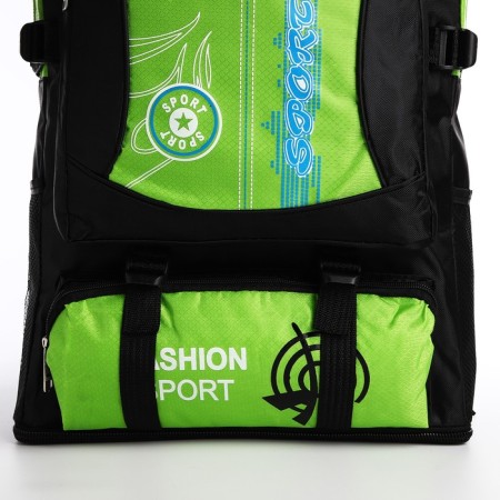 A thyroid backpack with an increase in 55l, 5 external pockets, green color-5