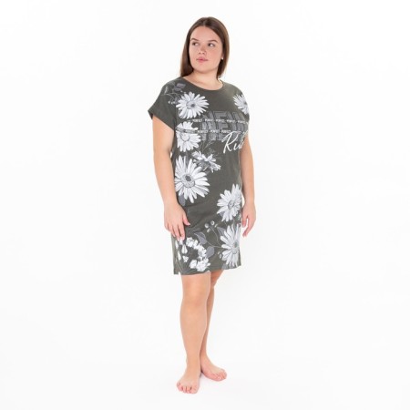 Homemade dress, khaki color, size 52-1