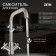 Kitchen mixer Zein Z3729, two -wound, pour height 26 cm, satin