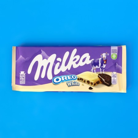 Chocolate tiles Milka Oreo White, 100 g-1